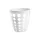 Coș de gunoi de birou din plastic alb 12 litri