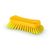 Aricasa manual ergonomic scrubbing brush yellow