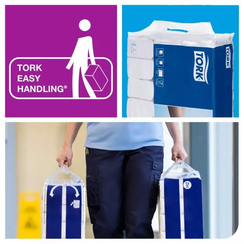 Tork Xpress® Soft Multifold hajtogatott kéztörlő - 2 rétegű, hófehér, 150 lap (Karton - 21 csg)