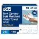 Tork Xpress® Soft tömörített multifold hajtogatott kéztörlő - 2 rétegű, hófehér, 170 lap (Karton - 12 csomag)