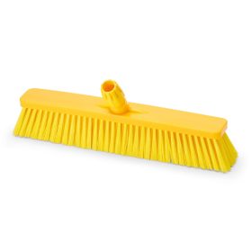   Igeax élelmiszeripari tolóseprű, partvis fej, 45cm, 0,3mm puha sörtével, sárga