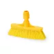 Igeax élelmiszeripari seprű, partvis fej, 28cm, billenő szemetes lapáthoz, 0,5mm közepes sörtével, sárga