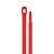 Aricasa Monoblock plastic handle 150cm, diameter 32/22mm red