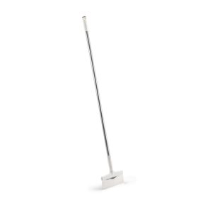 Stainless steel scraper, 140 cm with aluminum handle, white