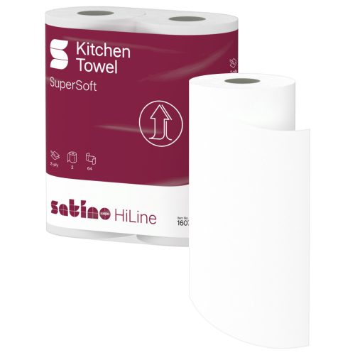 Satino Wepa Prestige kéztörlő 2 rétegű fehér 2x64lap, 16 csomag/zsák