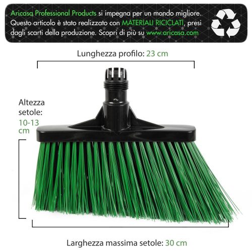 Aricasa garden broom, angled