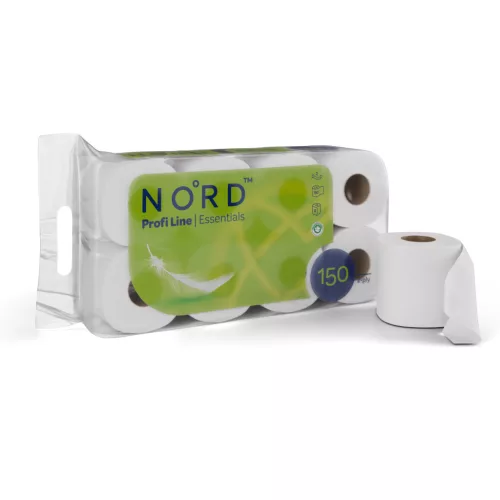 Olala Pure White rolă de hârtie igienică 3 straturi albă 10 role, 8 pachete/pungă