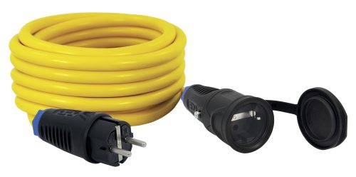 Commel lengő hosszabbító kábel, ipari"schuko" 16 A 250 V ~ 3500 W IP44, 20m
