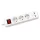Distribuitor Commel, extensie 3, cu comutator, protectie la atingere, 2 USB alb, 1.4m, 16A, 3500W