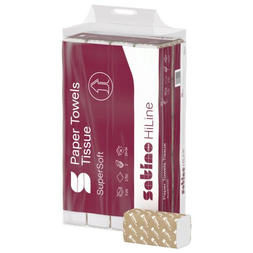 Satino Wepa Prestige W presavijeni ručnik za ruke 2 sloja, bijeli, 20,6x32cm, 25x120 listova/karton