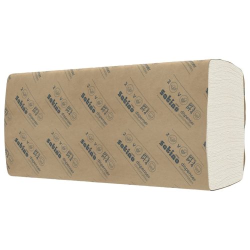 Satino Wepa Prestige V Falthandtuch 2-lagig, Zellstoff, 22x21cm, 4032 Blatt/Beutel