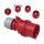 Fișă industrial Commel Cee cu inversor de fază IEC 309, 32 A 400 V ~ 5P IP44
