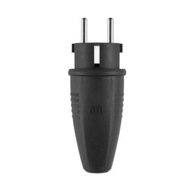   Fișă Commel cu împământare, schuko 16 A 250 V ~, cauciuc IP44