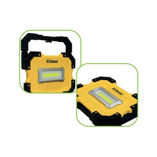 Commel LED reflektor 10W, prenosný, na batérie, 1000 lumenov