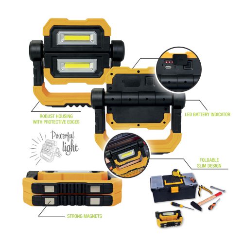 Commel LED reflektor 10W, prijenosni, na baterije, 900 lumena