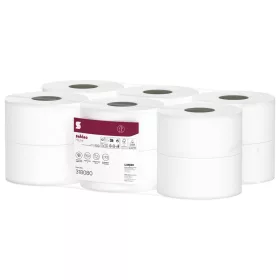   Satino Wepa Prestige 2-ply, cellulose, point-fed toilet paper per sheet 11cm, 180m, 12 rolls/shrink