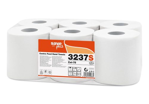 Celtex Save Plus roll hand towel, 75% cell, 2 layers, 108m, 450 sheets, 19x24cm, 6 rolls/shrink
