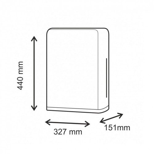 Zásobník skladaných uterákov na ruky Satino Wepa Maxi ABS plast, biely