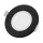 Panou Commel LED incorporat 6W rotund 2700/4000/6500K 115mm negru