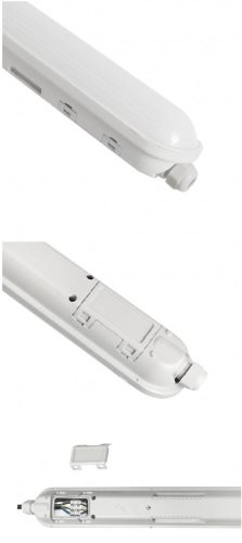 Commel LED-Armaturenlampe, staub- und wasserdicht, 21 W, 59 cm, 4000 K