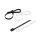 Commel Liant cu buclă cu două capete 4,8 x 200 mm negru, 50 buc