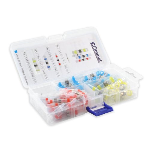 Commel Verlängerungs-Schrumpfschlauch-Set mit Lötzinn, 100-tlg