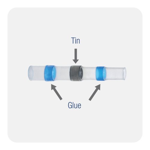 Commel Verlängerungs-Schrumpfschlauch-Set mit Lötzinn, 100-tlg