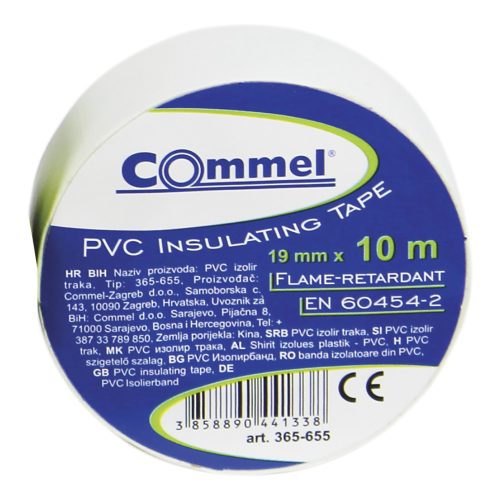 Commel szigetelőszalag  15mm x 10m fehér 1 db 