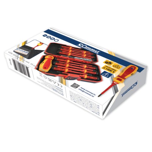 Commel izolirani set odvijača 13 komada zamjenjivih umetaka 1000v