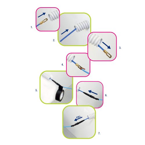 Commel tensioning tape 10m metal cable tensioner 4mm