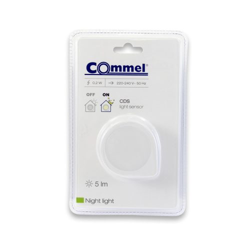 Commel LED éjszakai fény, alkonykapcsolóval 0,2 w