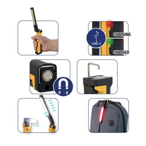 Commel LED inspection and repair lamp, 800 lumen 10 W 