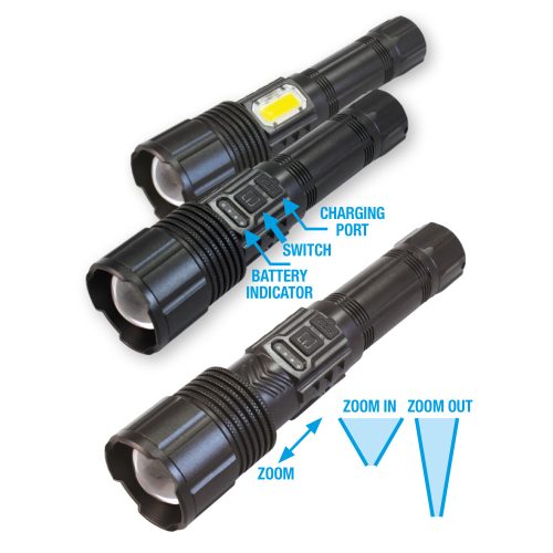 Latarka LED Commel, 600lm, akumulatorowa 