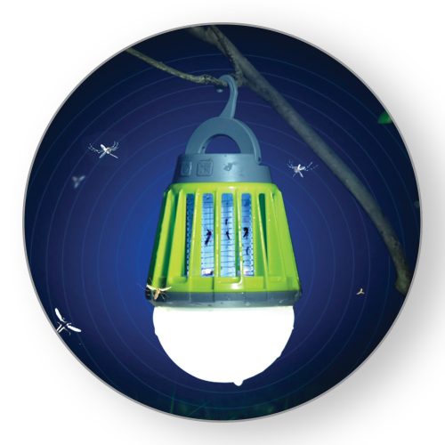 Lampă LED portabilă multifuncțională Commel și capcană pentru țânțari 1w 180lm IPX6