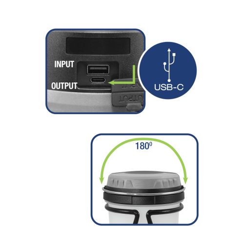 Lampă de camping LED Commel, 580 Lm 