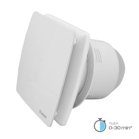   Commel Abluftventilator 120 mm, mit Zeitschaltuhr, Schließlamelle, Kugellager 16 W, 160 m³/h, 34 dB