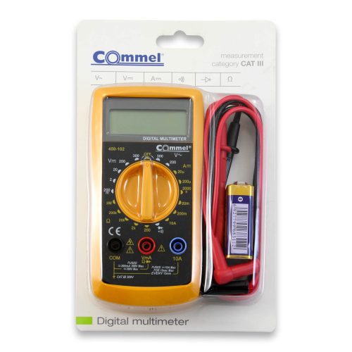 Digitalmultimeter mit Kommunikation, LCD-Display, gelb