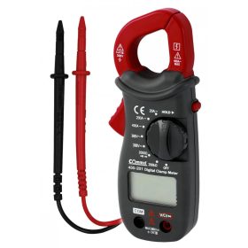 Commel digital clamp multimeter, with LCD display, black