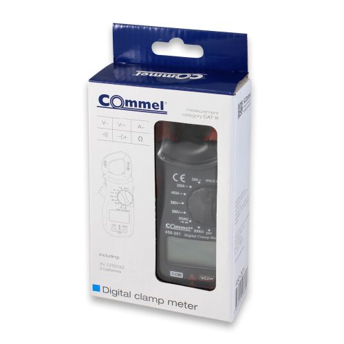 Commel Digitalmultimeter mit LCD-Display, schwarz