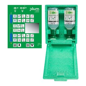 Plum eye wash station in box 2x500ml