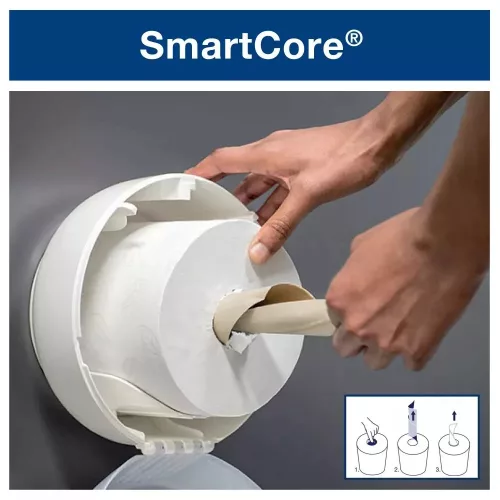 Tork toalettpapír T9 SmartOne mini Advanced 2r., fehér, 620 lap/tek, 12 tek