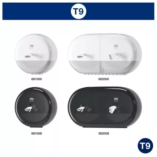 Tork toalettpapír T9 SmartOne mini Advanced 2r., fehér, 620 lap/tek, 12 tek