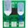 Actiomedic EYE CARE Double II stație de spălare a ochilor montată pe perete cu 1 x 500 ml soluție de clorură de sodiu 0,9% și 1 x 250 ml soluție tampon fosfat BioPhos74