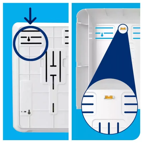 Tork Singlefold hajtogatott kéztörlő adagoló H3 Z és C hajtású kéztörlőkhöz - ütésálló műnyag,fekete
