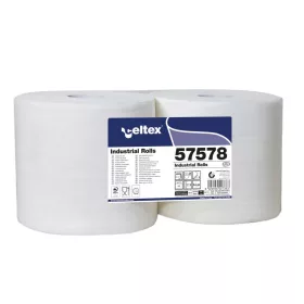  Celtex Superlux Ipari törlő, 3 réteg, cellulóz, 24x34cm, 500 lap, 2 tekercs/zsugor