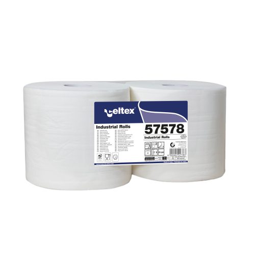 Celtex Superlux Industrial wiper, 3 layers, cellulose, 26.5x38cm, 500 sheets, 2 rolls/shrink