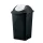 Coș de gunoi cu capac rabatabil, plastic, antracit/verde, 50 litri