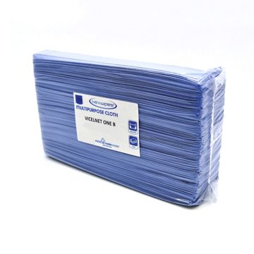   Minini Vicelnet OneB kék hajtogatott papírtörlő 38,5x43cm/lap, 160 lap/csomag, 5 csomag/karton