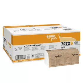   Celtex Save Plus V hajtogatott kéztörlő recy, 2 réteg, 21,5x21cm, 15x200 lap