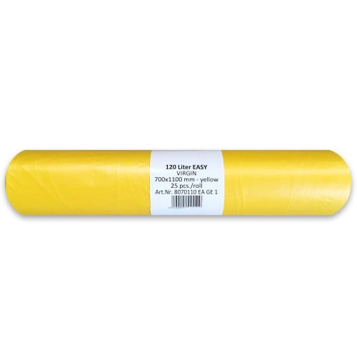 Garbage bag transparent HDPE 70x110 18 micron 135L 25 pcs/roll 15 rolls/carton